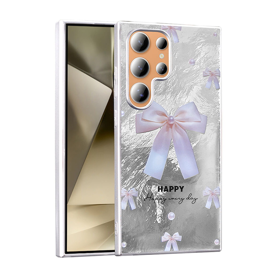 Samsung Galaxy S25 Ultra Kılıf Desen Detaylı Şık Mep Premium Silikon Kapak