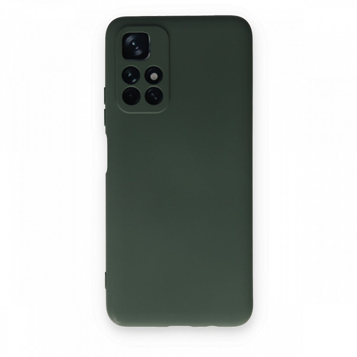 Poco M4 Pro 5G Kılıf İçi Kadife Kaplı Nano Silikon Kapak - Koyu Yeşil