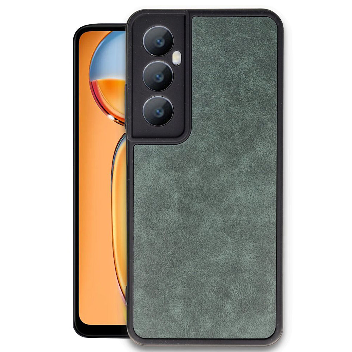 Realme C65 Kılıf Şık Tasarımlı Premium Aras Deri Kapak