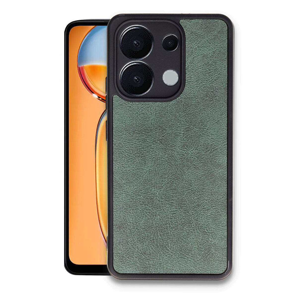 PocoX6 Kılıf Şık Görünümlü Deri Kapak RYC/Aras Deri