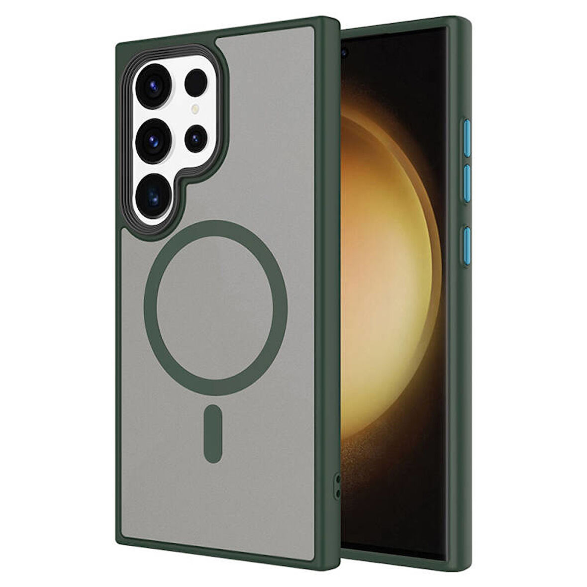 Samsung Galaxy S24 Ultra Kılıf Magsafe Özellikli Booster Gold Kapak