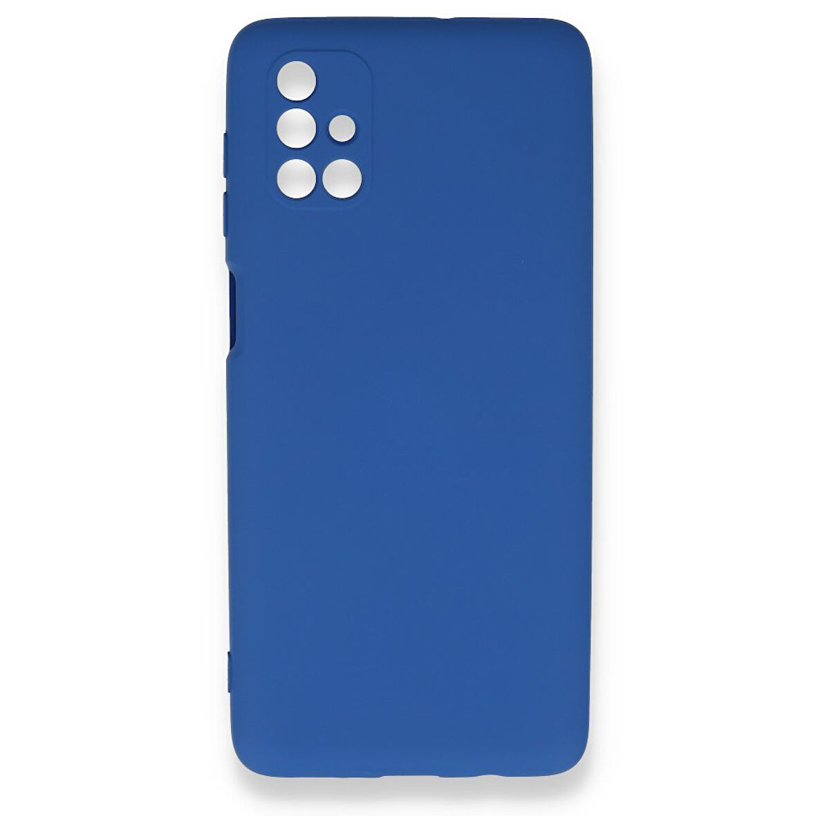 Samsung Galaxy M51 Kılıf İçi Kadife Kaplı Nano Silikon Kapak - Mavi