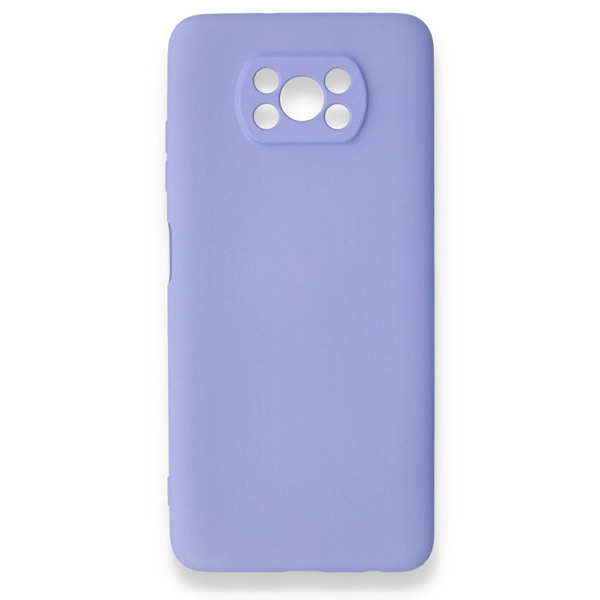 Poco X3 Kılıf İçi Kadife Kaplı Nano Silikon Kapak - Lila