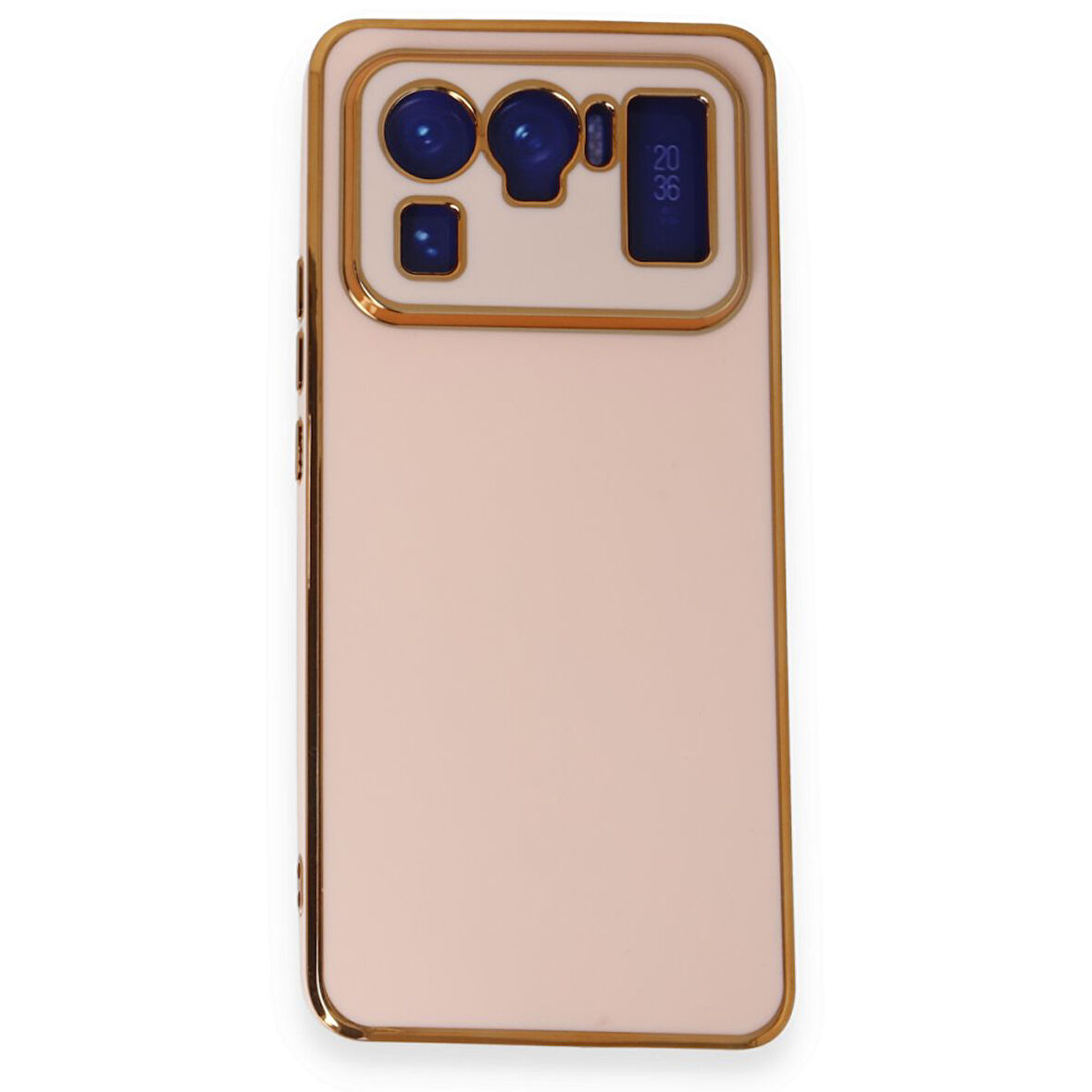 Xiaomi Mi 11 Ultra Kılıf Parlak Yapılı Esnek Volet Silikon Kapak