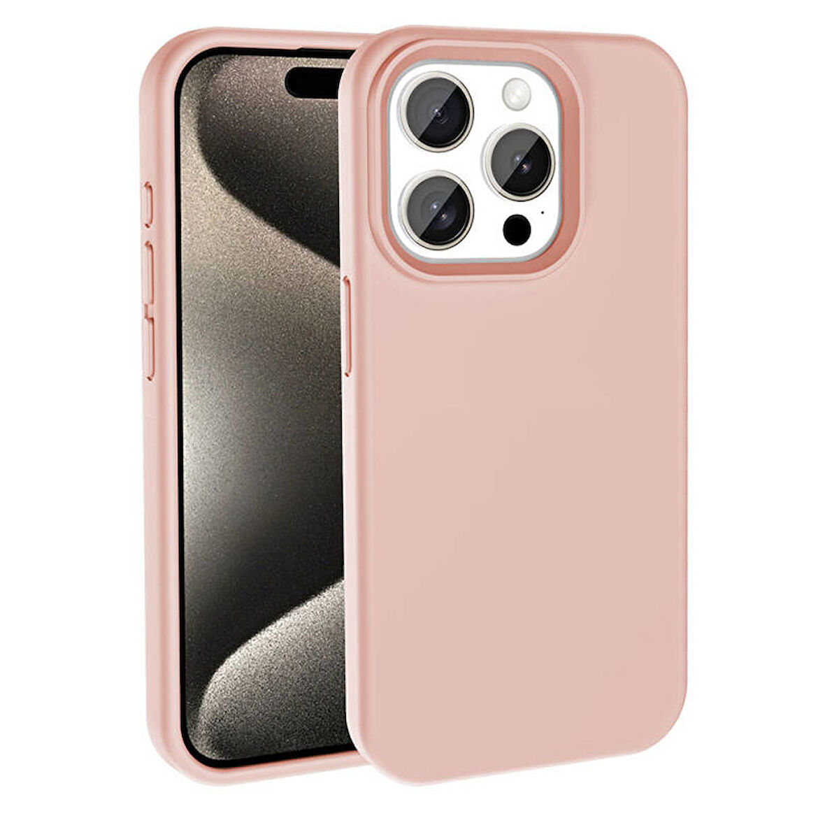 iPhone 15 Pro Kılıf Magsafe Şarj Özellikli Sıvı Teknolojili Silinebilir Sert Kivi Kapak