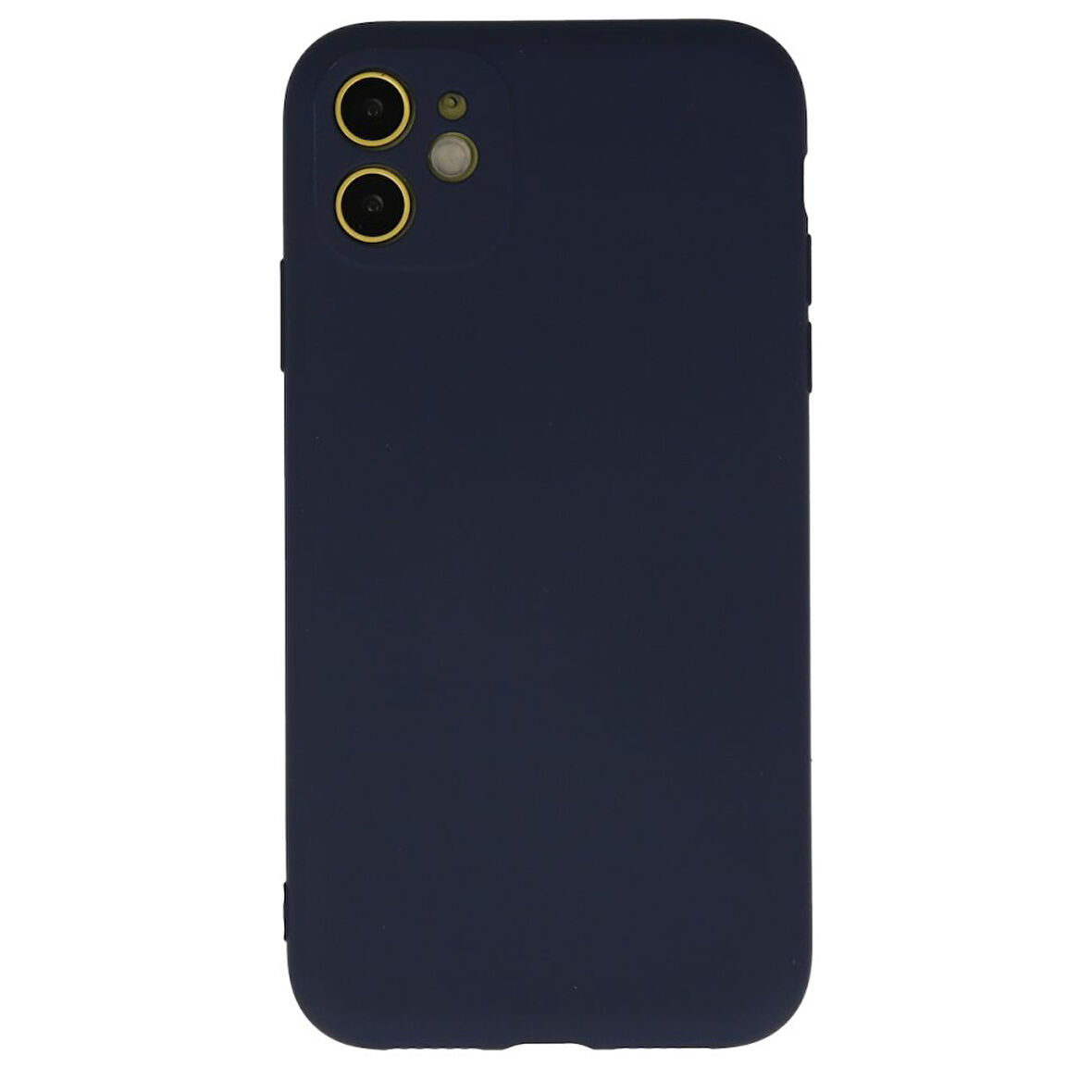 iPhone 12 Mini Kılıf İçi Kadife Kaplı Nano Silikon Kapak - Lacivert