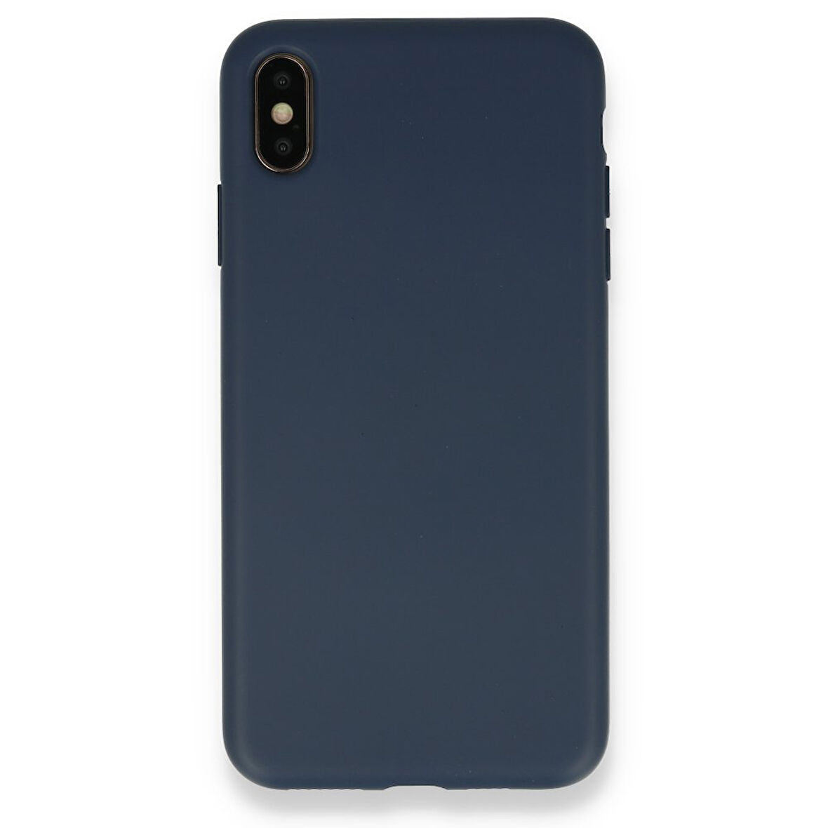 iPhone XS Max Kılıf İçi Kadife Kaplı Nano Silikon Kapak - Lacivert