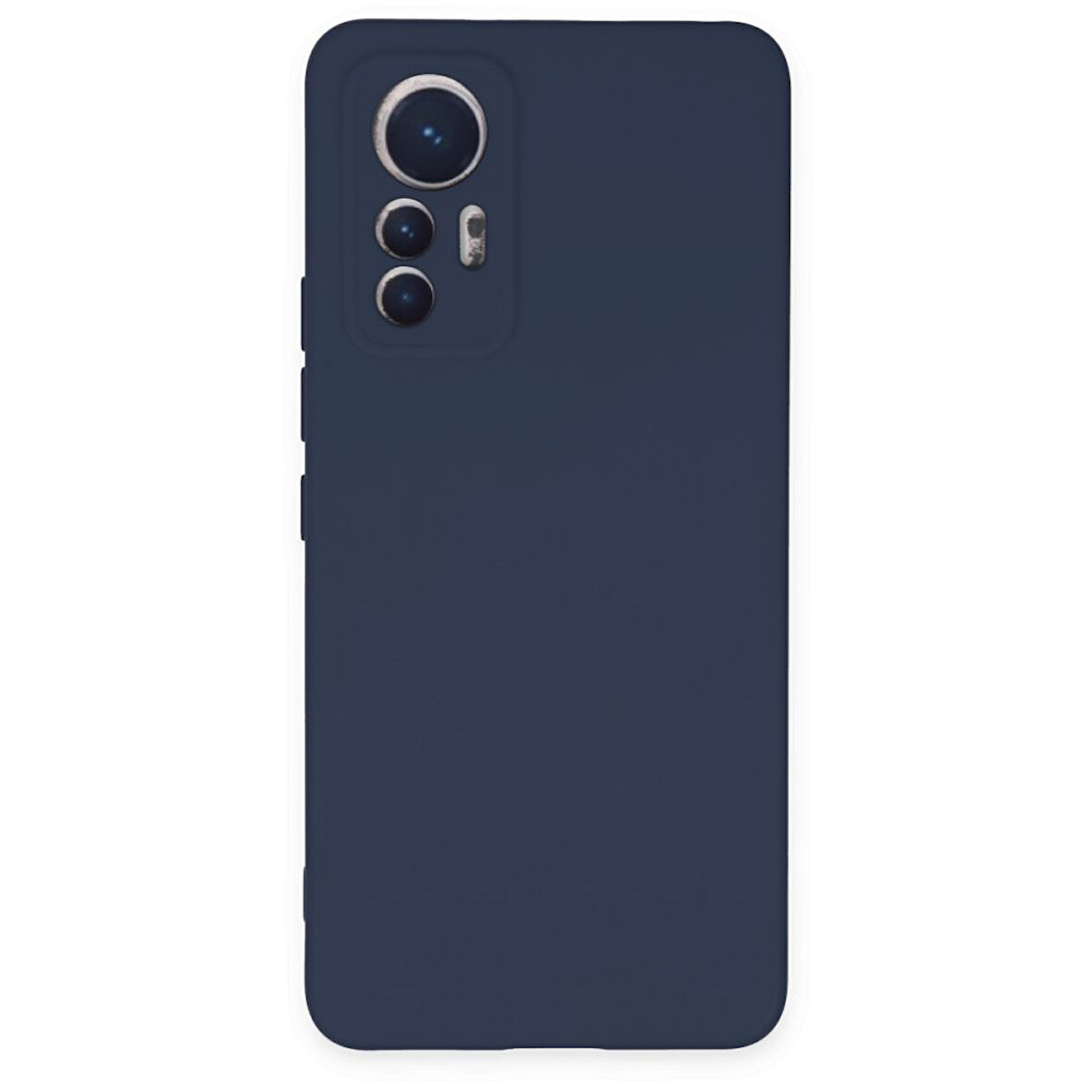 Xiaomi Mi 12 Lite Kılıf İçi Kadife Kaplı Nano Silikon Kapak - Lacivert