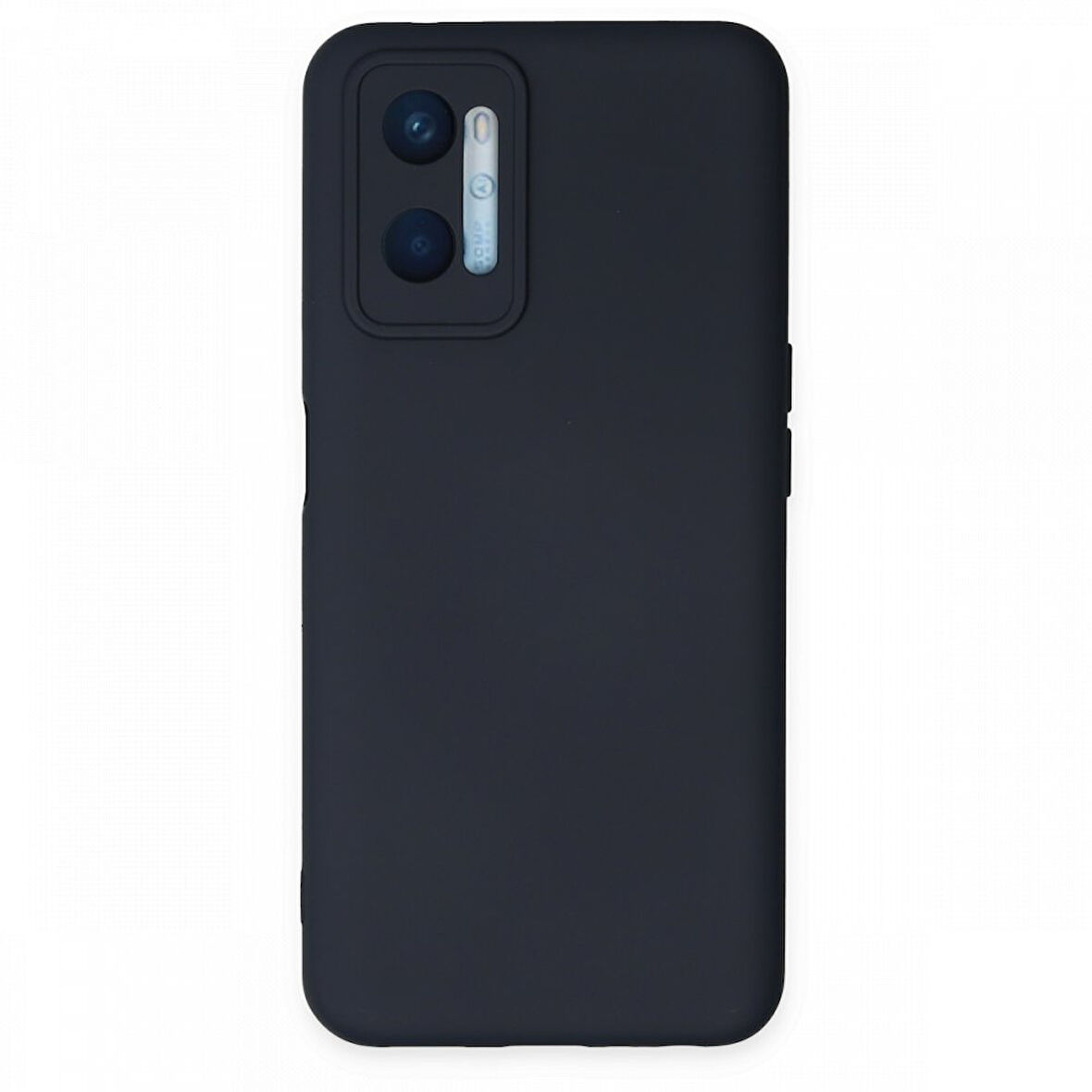 Oppo A96 Kılıf İçi Kadife Kaplı Nano Silikon Kapak - Lacivert