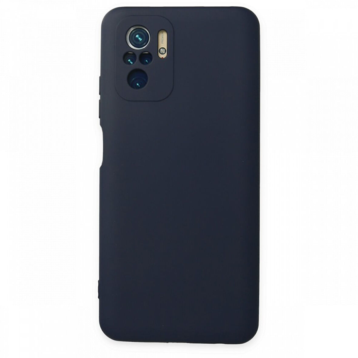 Redmi Note 10S Kılıf İçi Kadife Kaplı Nano Silikon Kapak - Lacivert