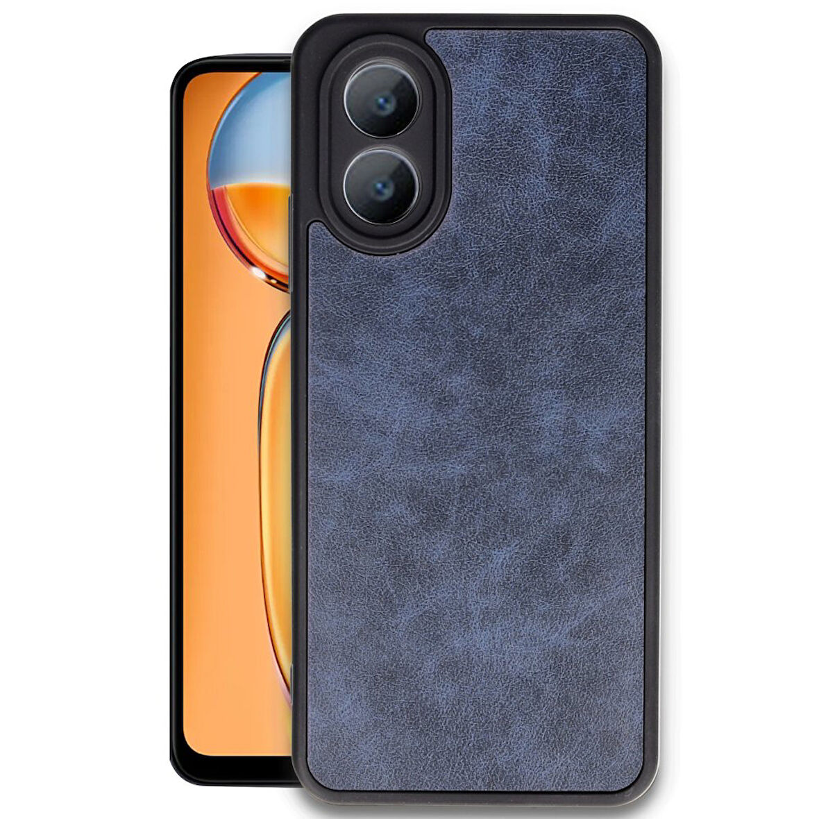 Oppo A38 Kılıf Şık Görünümlü Deri Kapak RYC/Aras Deri