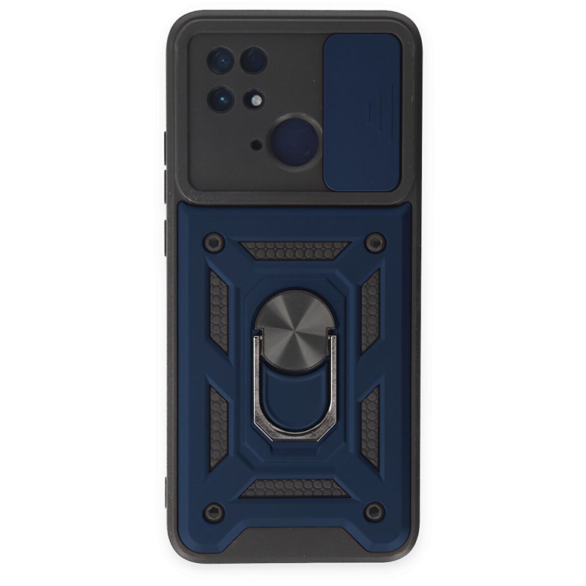 Redmi 10C Kılıf Kamera Koruma Sürgülü Şık Pars Tank Sert Silikon Kapak