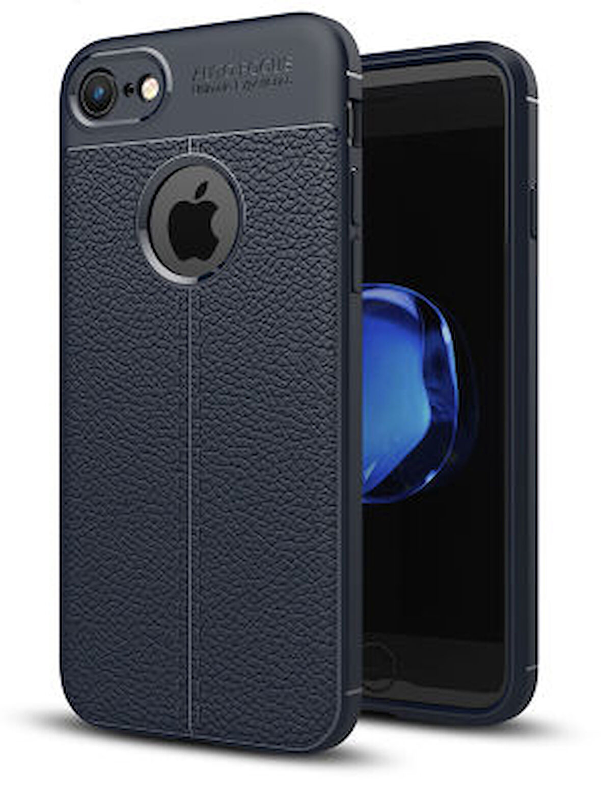 iPhone 6 Plus Kılıf Deri Desenli ve Esnek Yapılı Sağlam Derry Silikon Kılıf