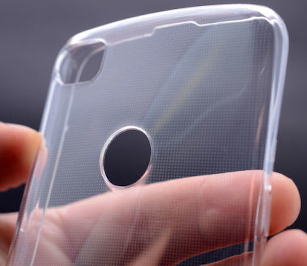 Alcatel Idol 5 Kılıf Şeffaf Onyx TPU Süper Silikon Kapak