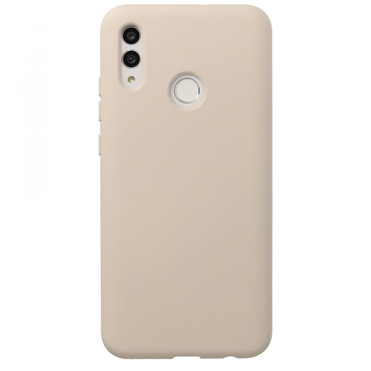 Huawei P Smart 2019 Kılıf İçi Kadife Kaplı Nano Silikon Kapak - Pudra