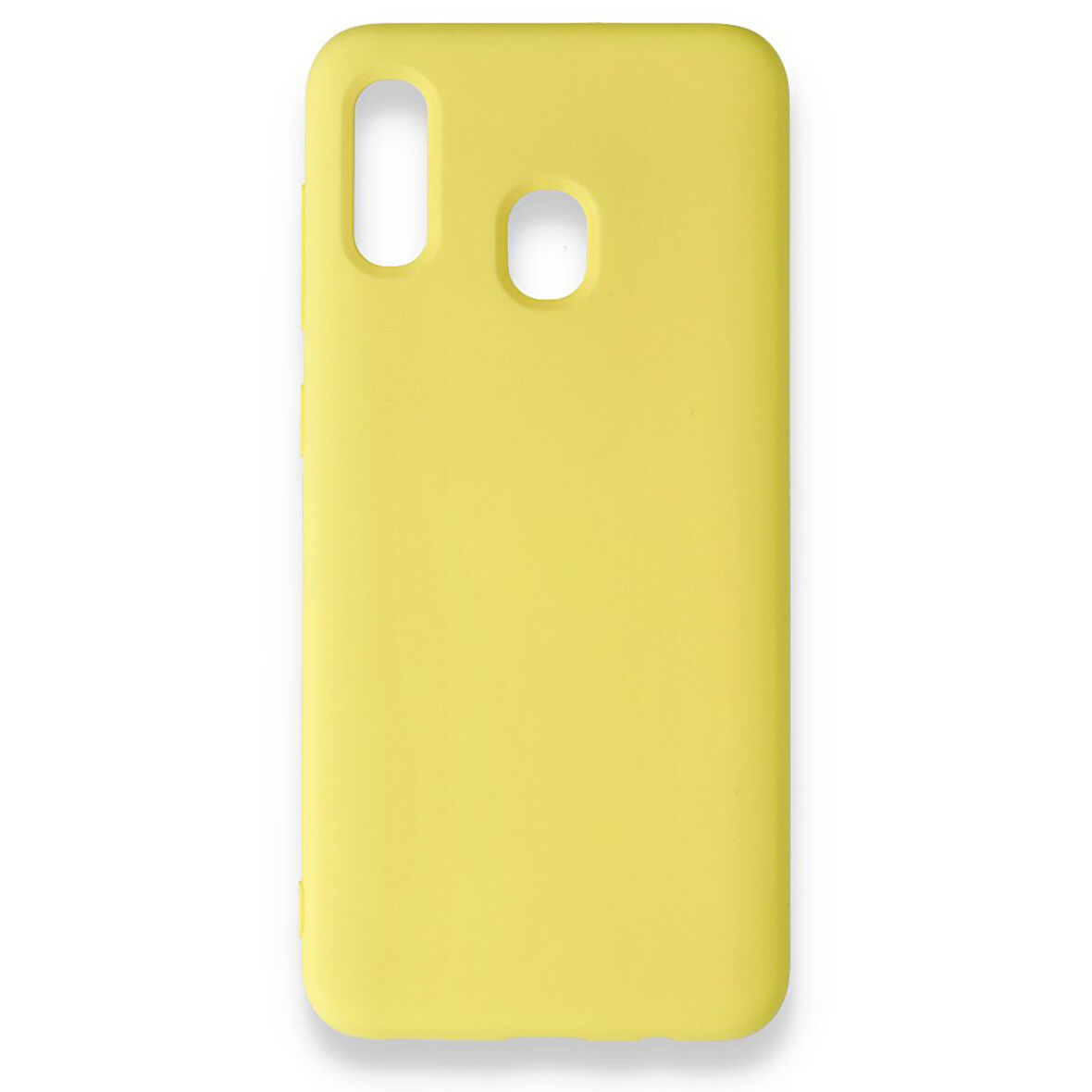 Samsung Galaxy A20 İçi Kadife Kaplı Esnek Silikon Kapak RYC/ Nano Lansman