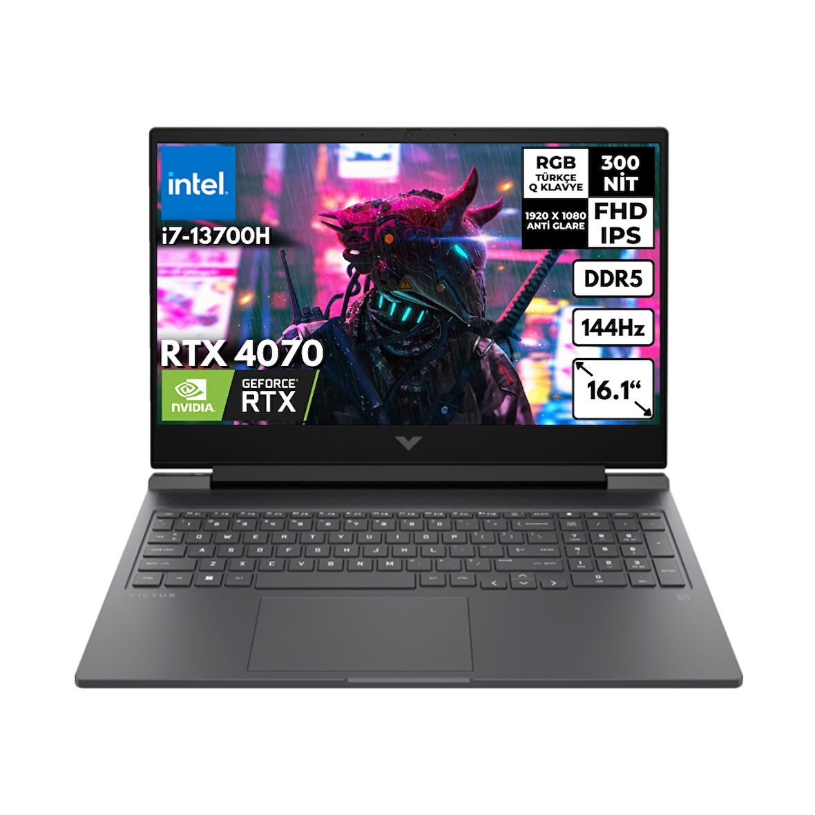HP Victus 16-R0071NT i7-13700H 48 GB  1 TBSSD 8 GB RTX4070 144Hz 16.1" FHD Windows 11 Home 8V898EA BT77