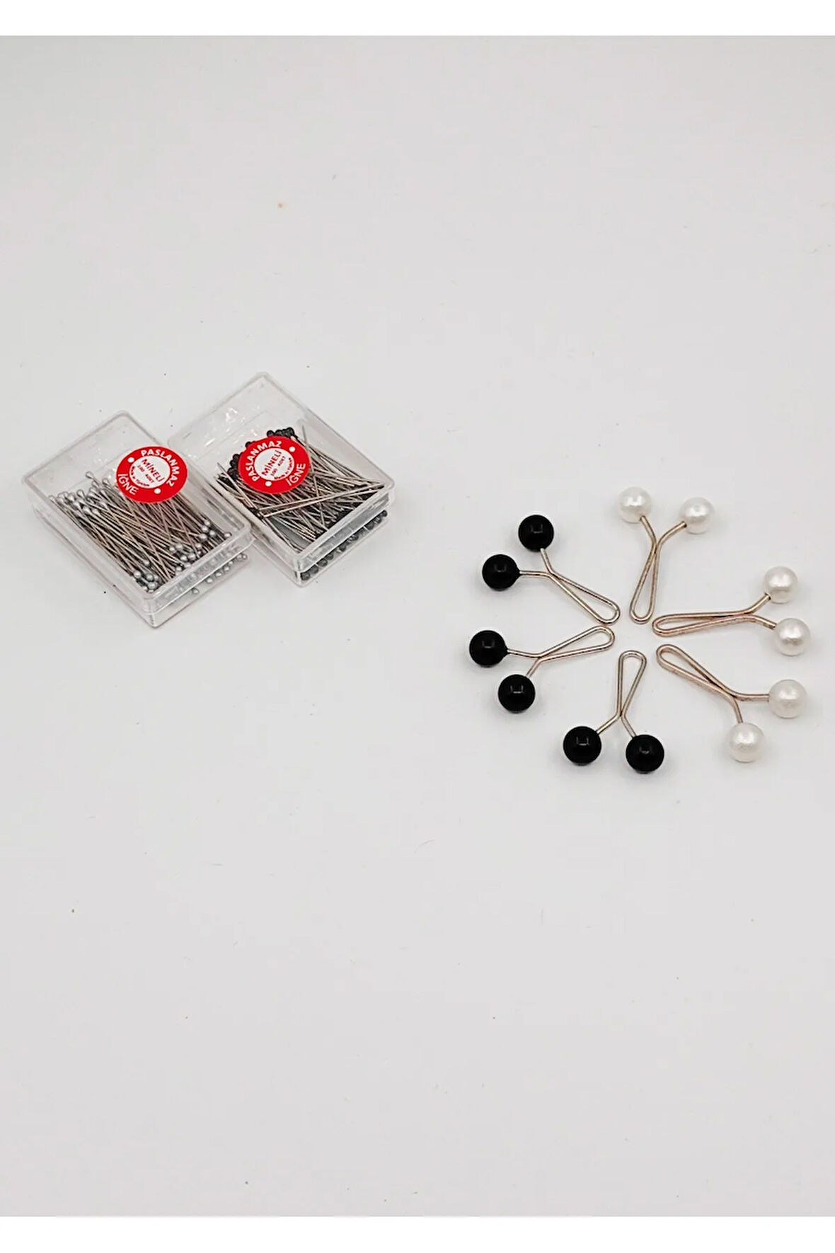 Eşarp ve Şal İçin Klips & Renkli İğne Seti