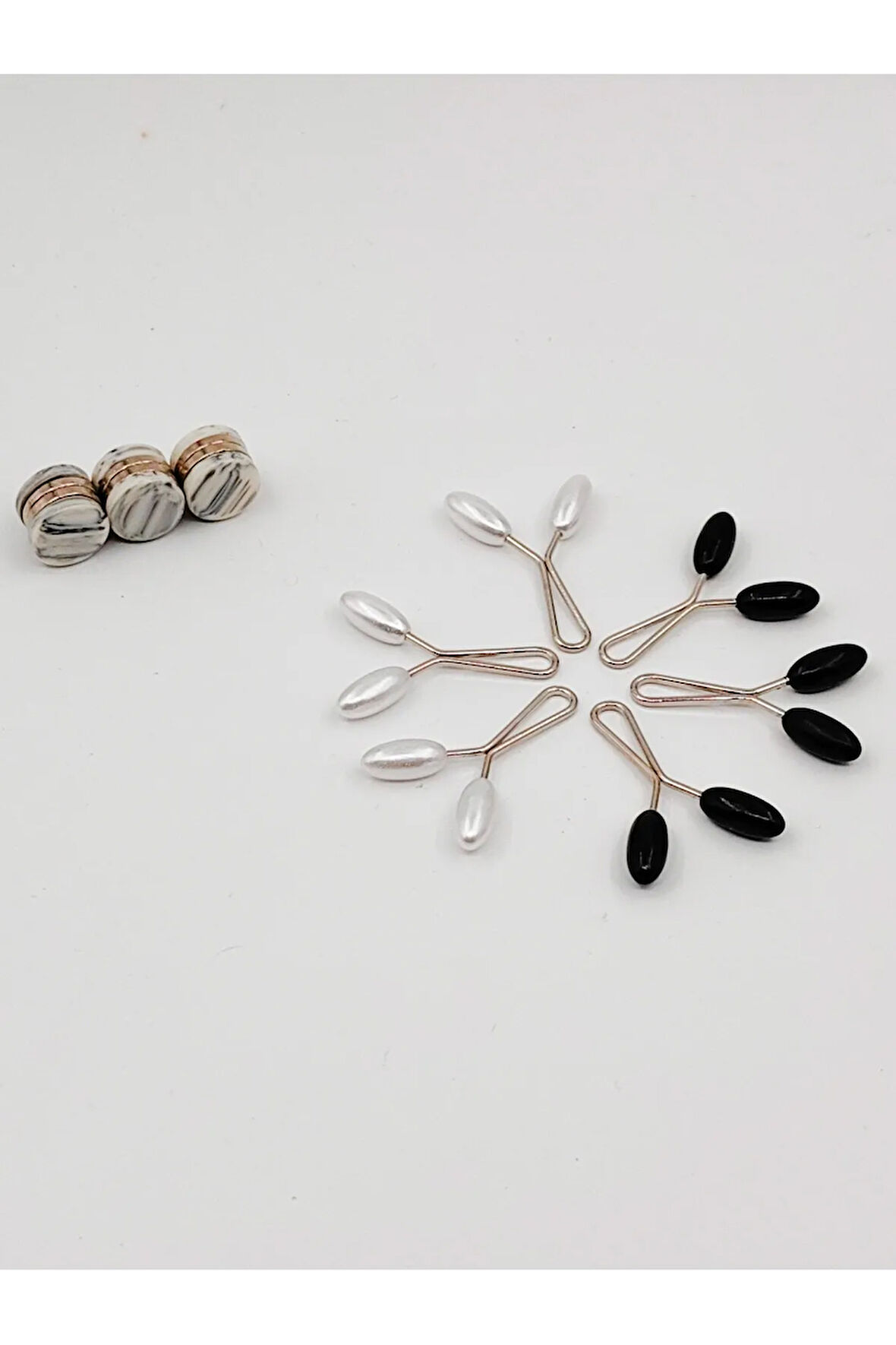 Eşarp ve Şal İçin Klips & Mıknatıs Seti