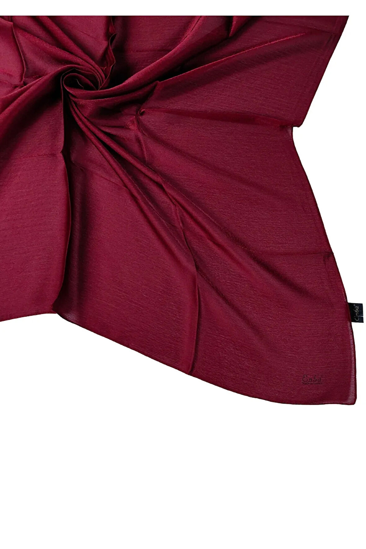 Enba Parlak Dokulu Düz Renk Jan Jan Eşarp - Zarif ve Modern Tasarım