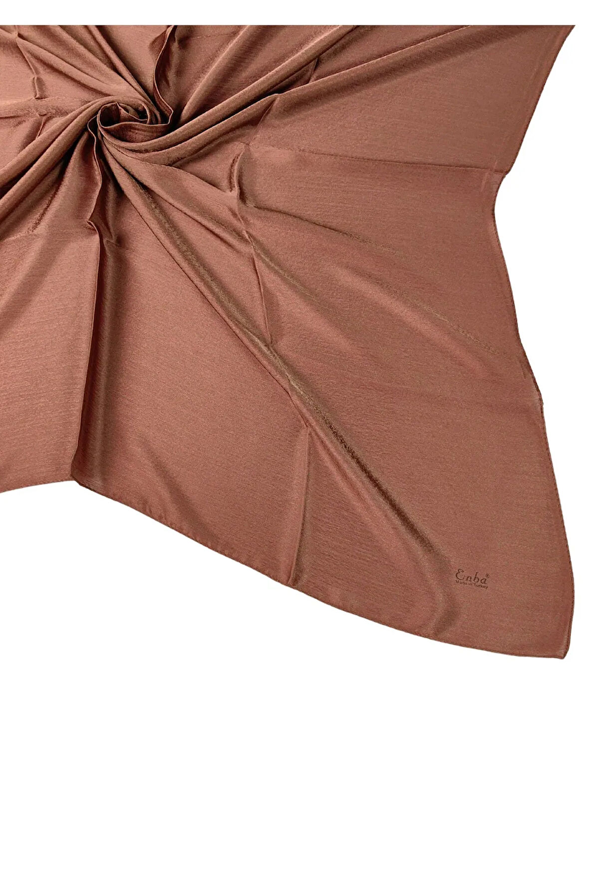 Enba Parlak Dokulu Düz Renk Jan Jan Eşarp - Zarif ve Modern Tasarım