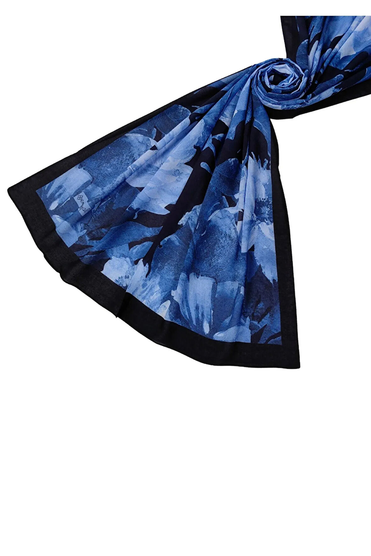 Emproyal Organik Pamuk Çiçek Desen Şal 75x190 cm