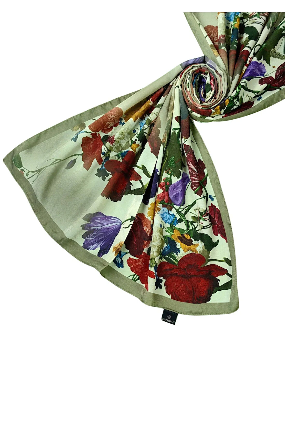Emproyal Vual Pamuk Şal 75x190 cm - Çiçek Desenli