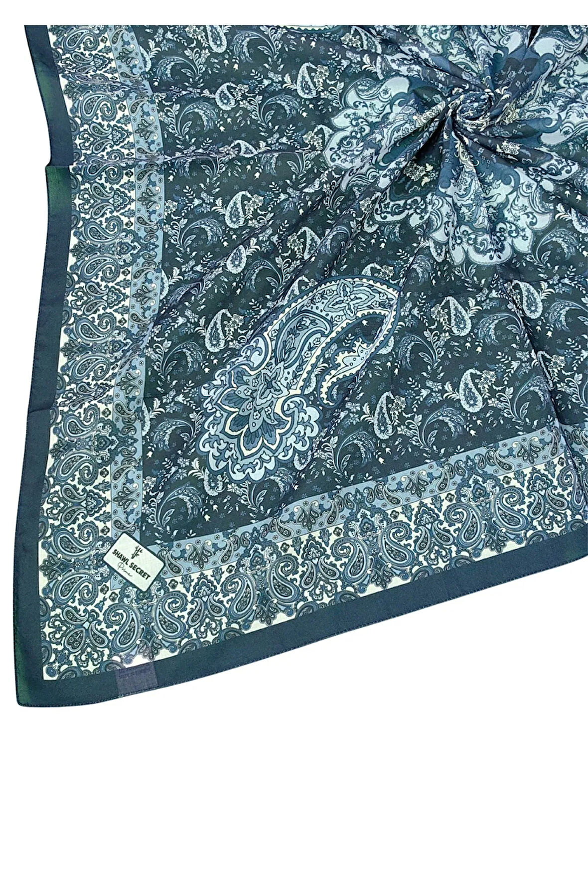 Prime Pamuk Etnik Desenli Eşarp 90x90 cm