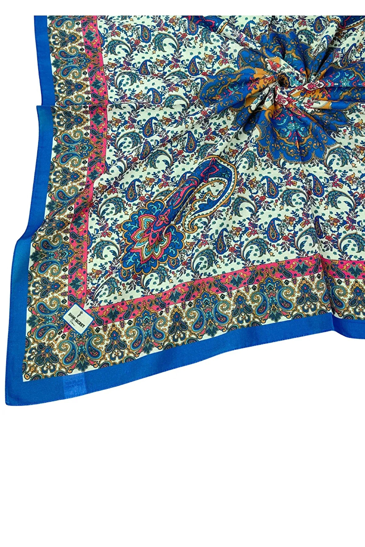 Prime Pamuk Etnik Desenli Eşarp 90x90 cm