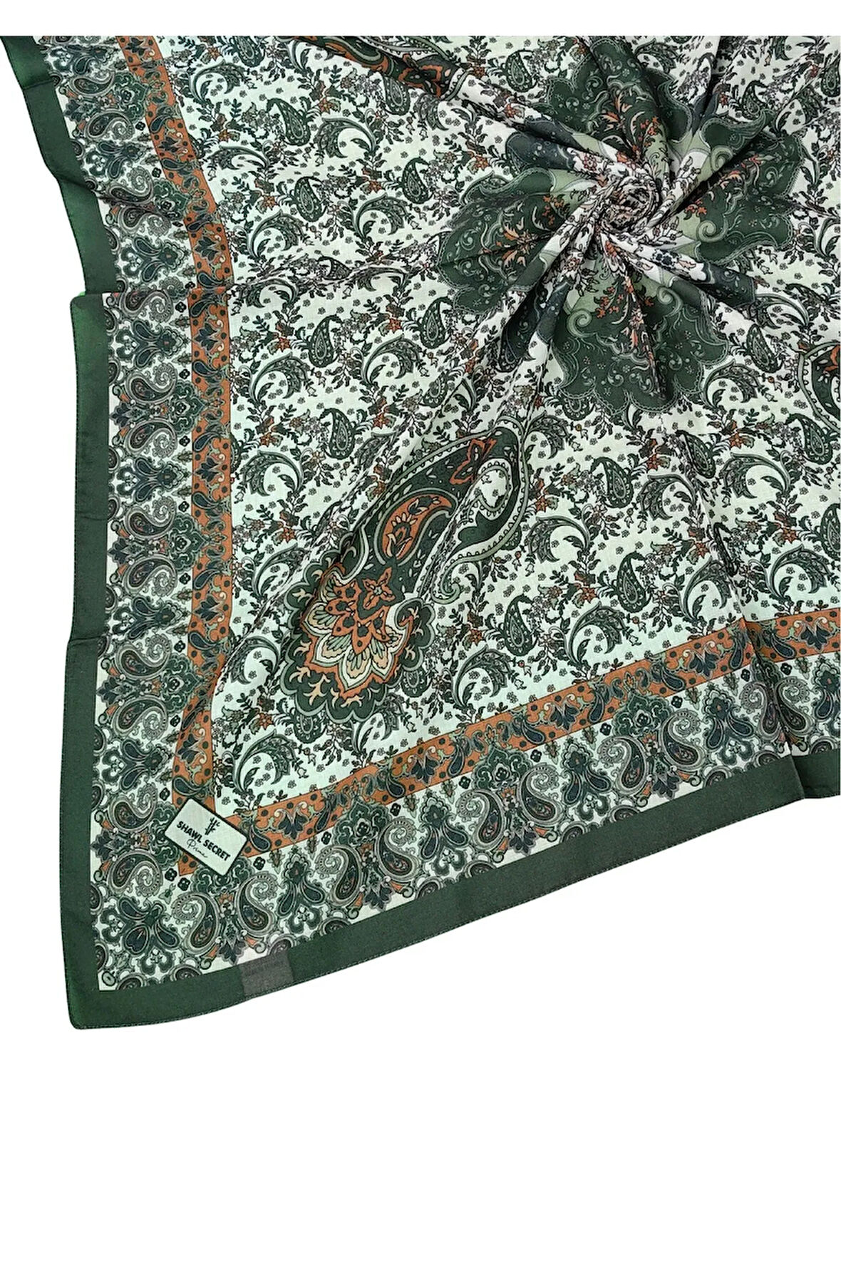 Prime Pamuk Etnik Desenli Eşarp 90x90 cm