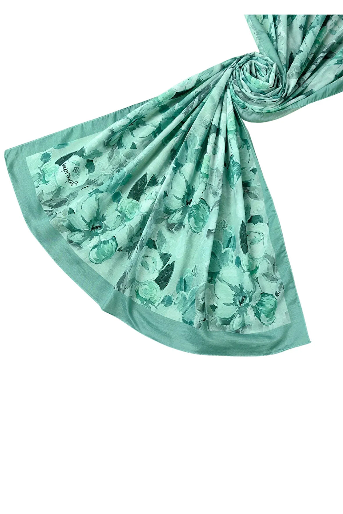 Emproyal Vual Pamuk Şal 75x190 cm - Çiçek Desenli
