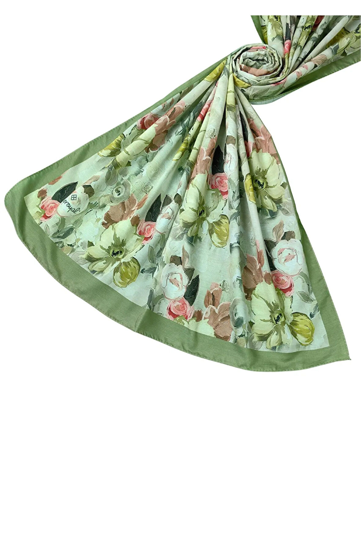 Emproyal Vual Pamuk Şal 75x190 cm - Çiçek Desenli