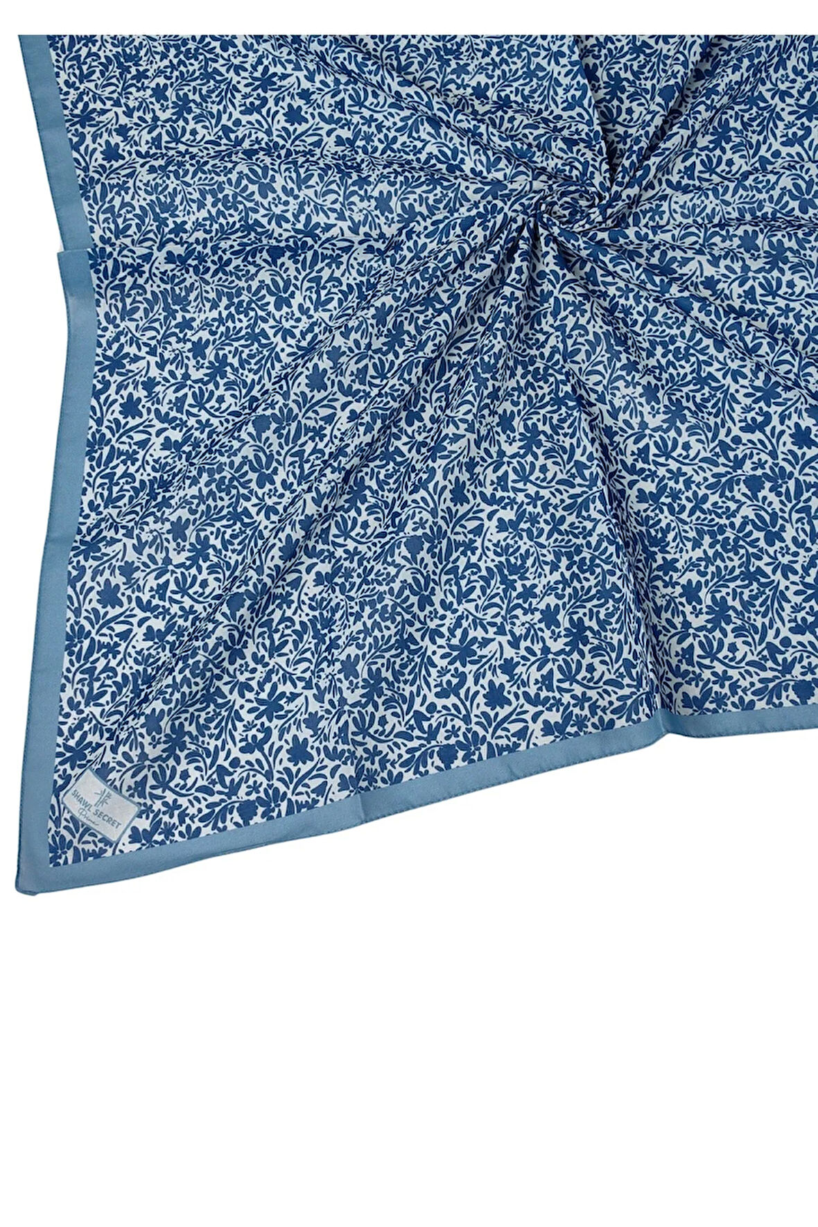 Mim Prime Pamuk Çiçek Desenli Eşarp 90x90 cm