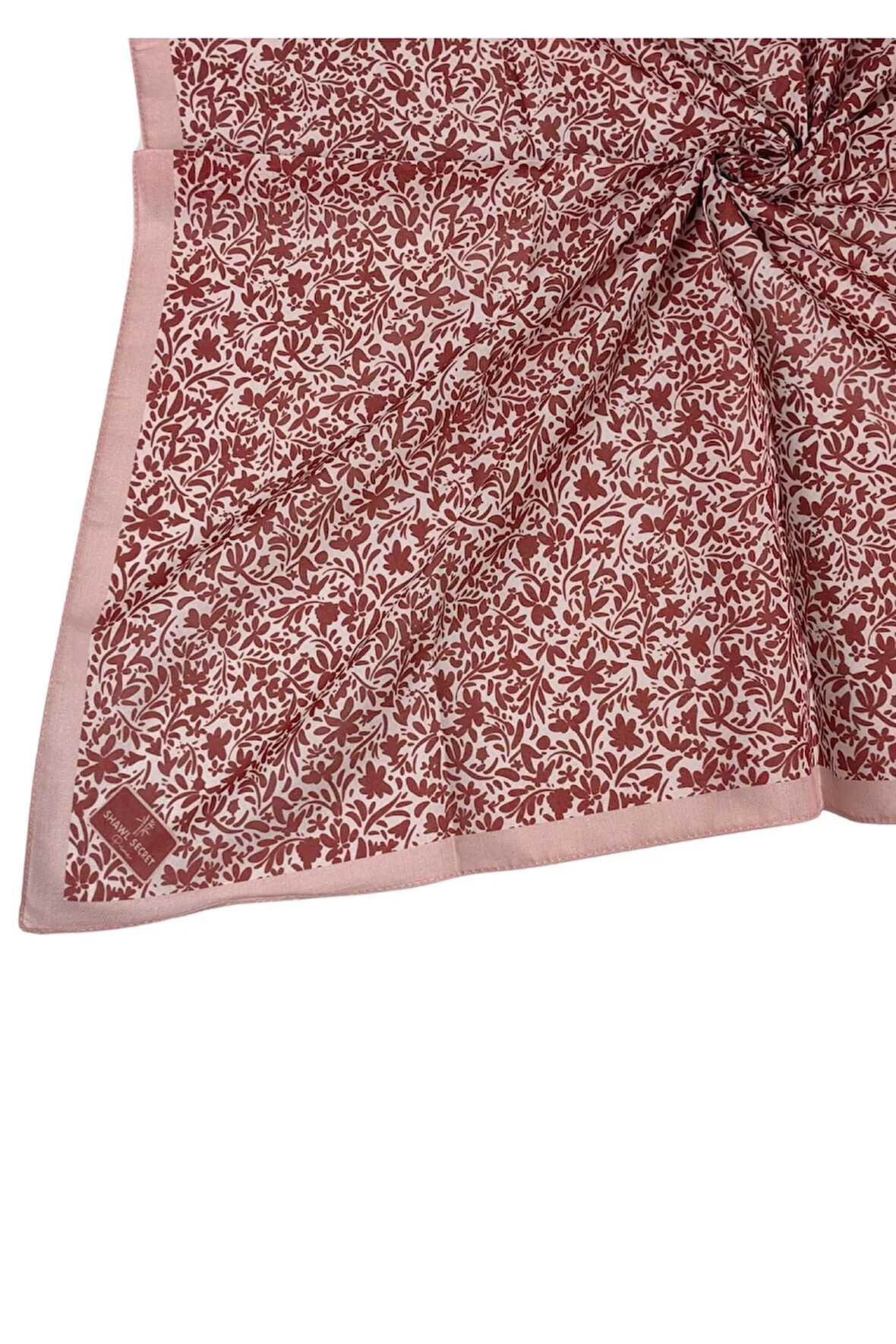 Mim Prime Pamuk Çiçek Desenli Eşarp 90x90 cm