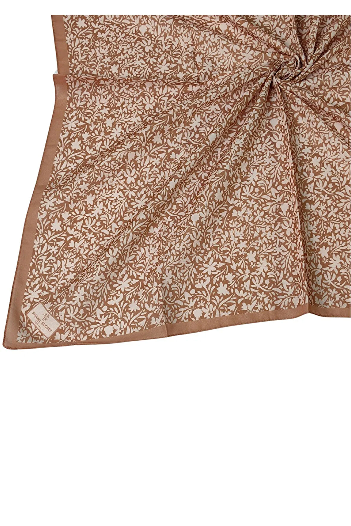 Mim Prime Pamuk Çiçek Desenli Eşarp 90x90 cm