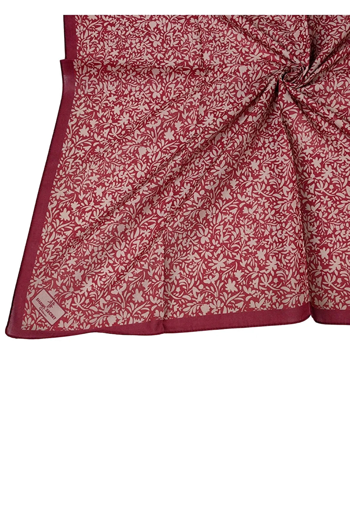 Mim Prime Pamuk Çiçek Desenli Eşarp 90x90 cm