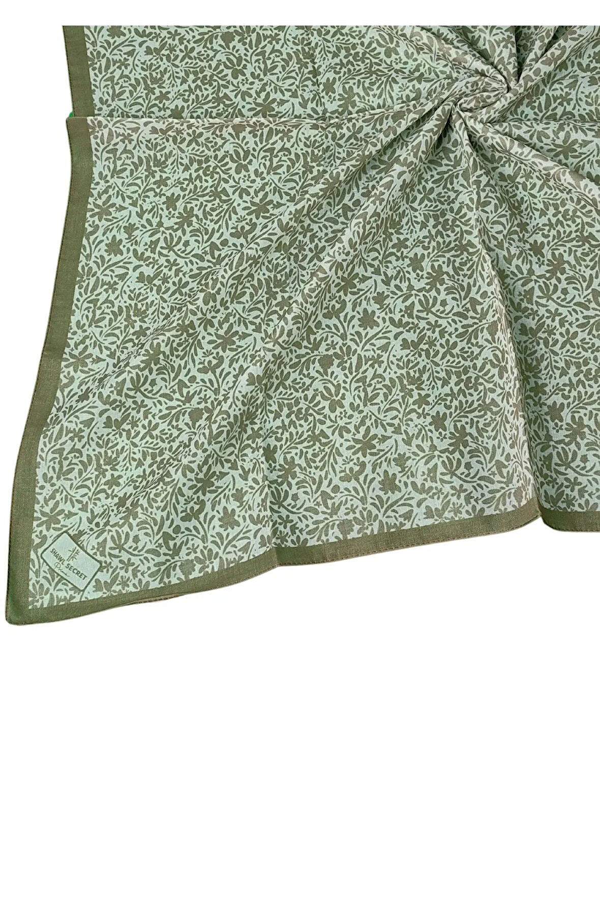 Mim Prime Pamuk Çiçek Desenli Eşarp 90x90 cm