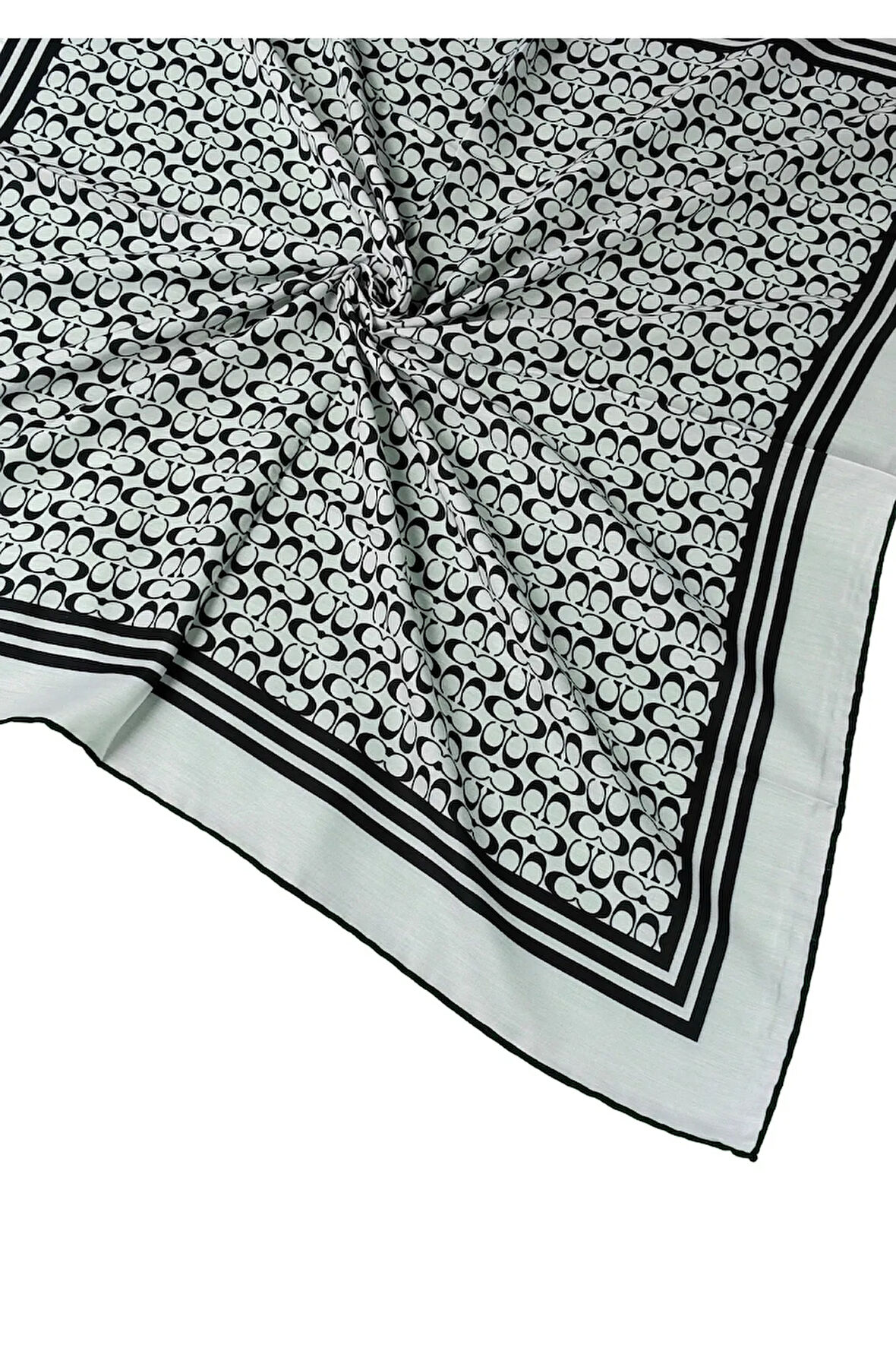 Işıl İpek C Desen Cotton Vual Eşarp 90x90 cm