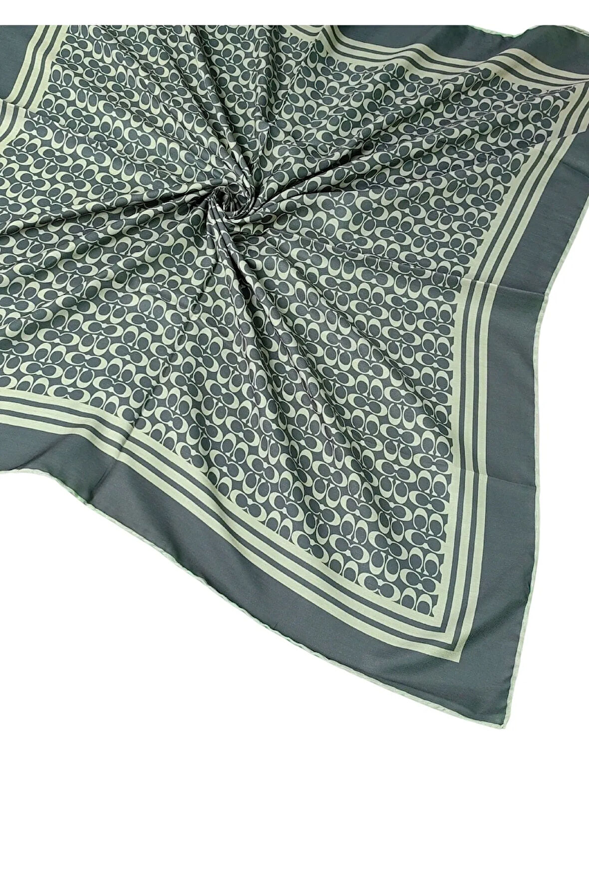 Işıl İpek C Desen Cotton Vual Eşarp 90x90 cm