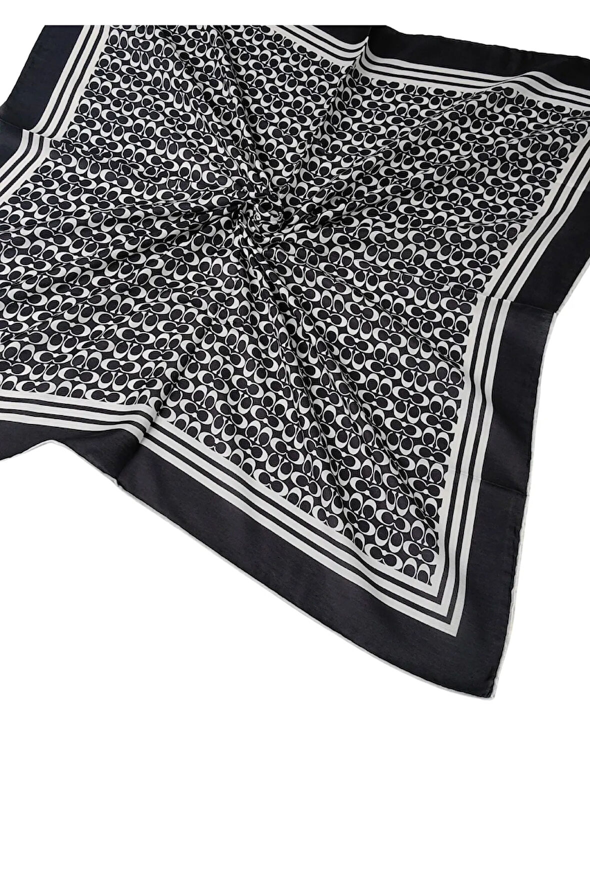 Işıl İpek C Desen Cotton Vual Eşarp 90x90 cm