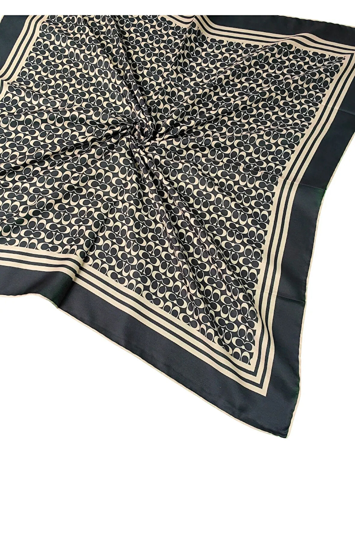 Işıl İpek C Desen Cotton Vual Eşarp 90x90 cm