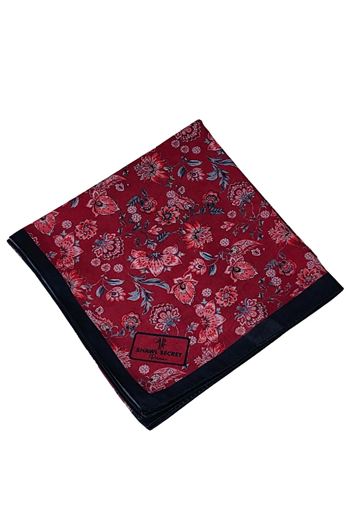 Prime Pamuk Çiçek Desenli Eşarp 90x90 cm