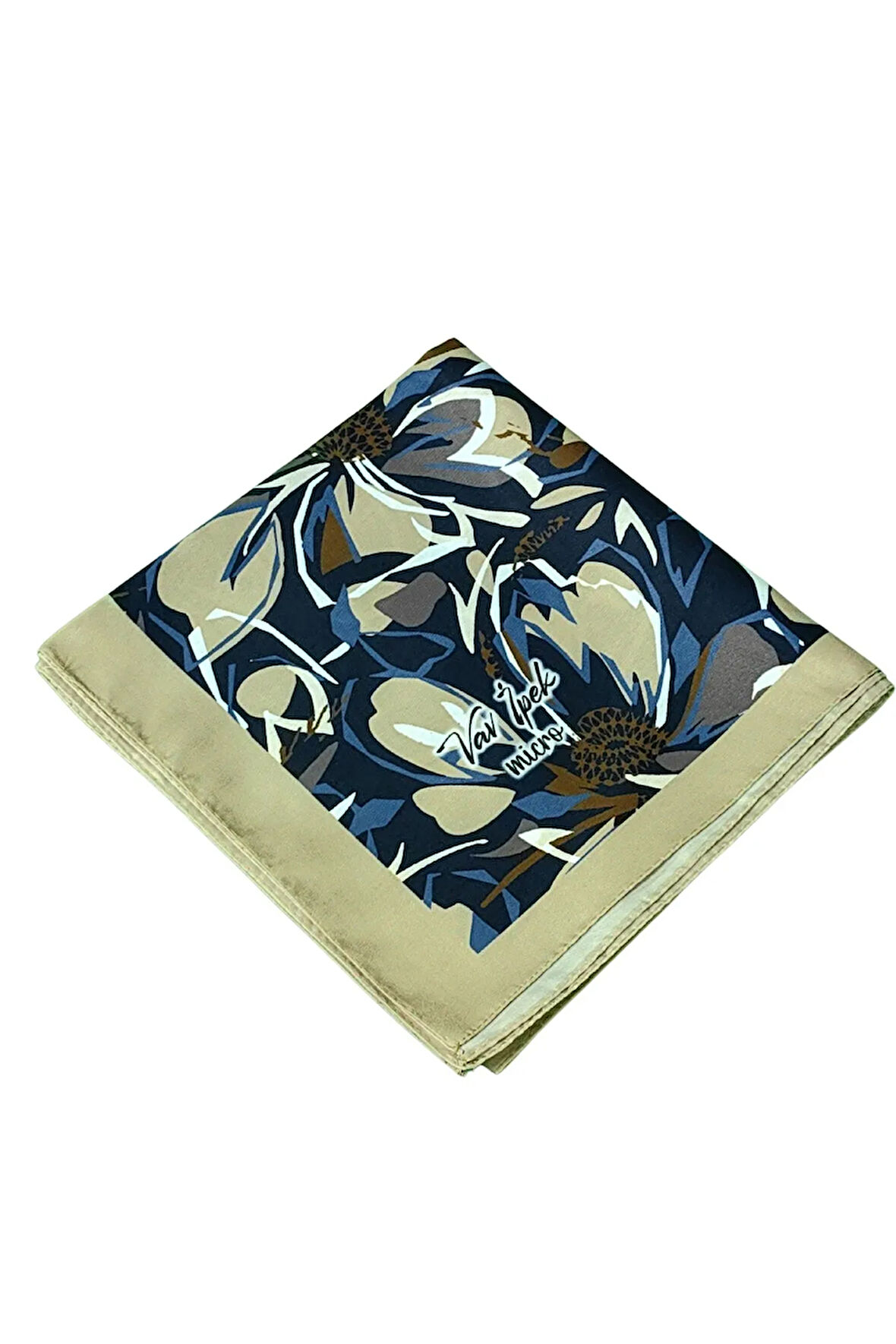 Vav İpek Kadın Micro Twill Sport Çiçek Desenli Eşarp