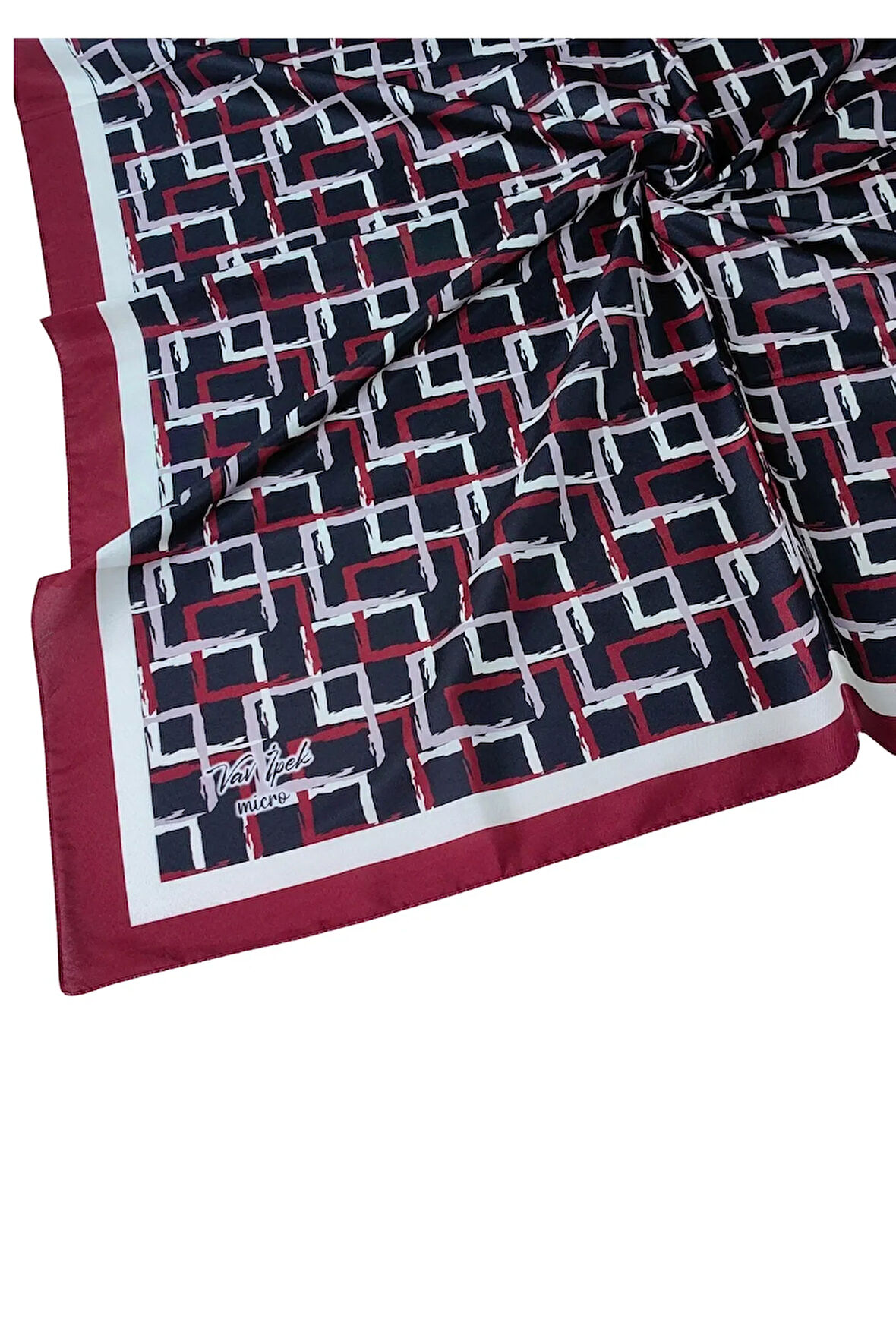 Vav İpek Kadın Micro Twill Sport Desenli Eşarp
