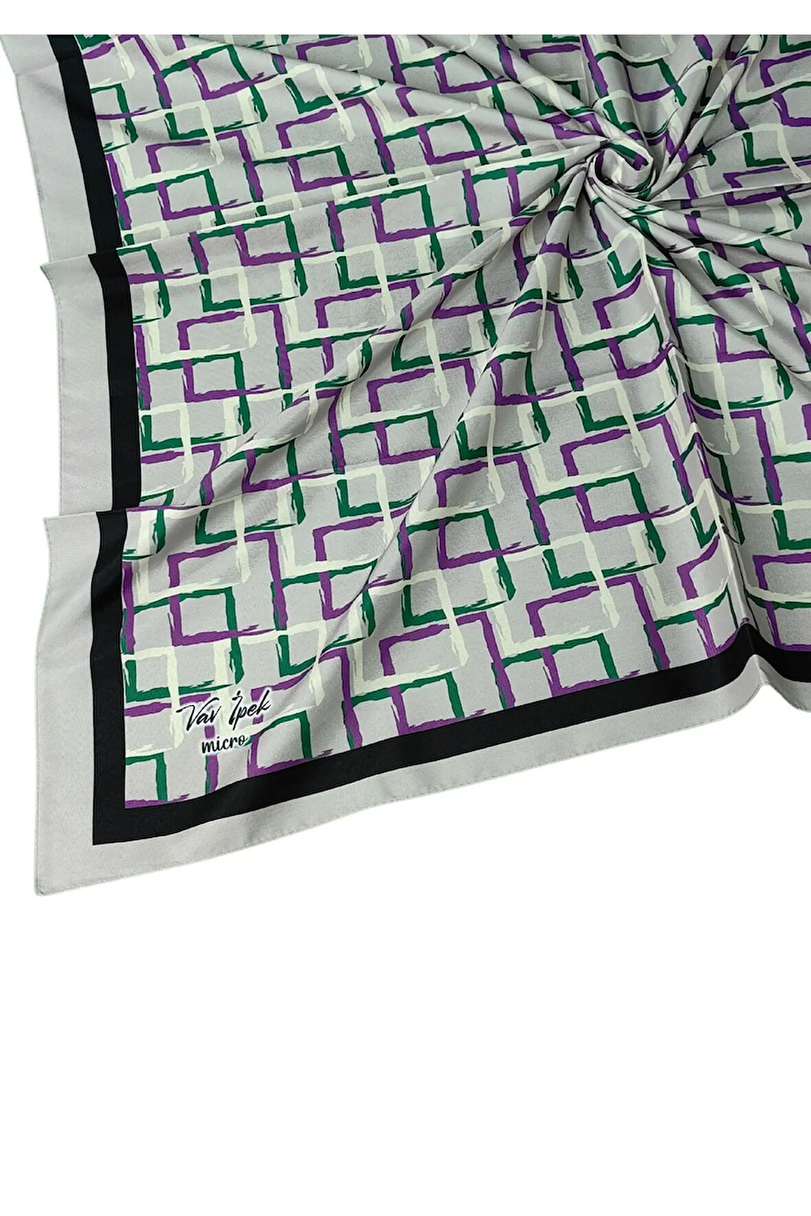 Vav İpek Kadın Micro Twill Sport Desenli Eşarp