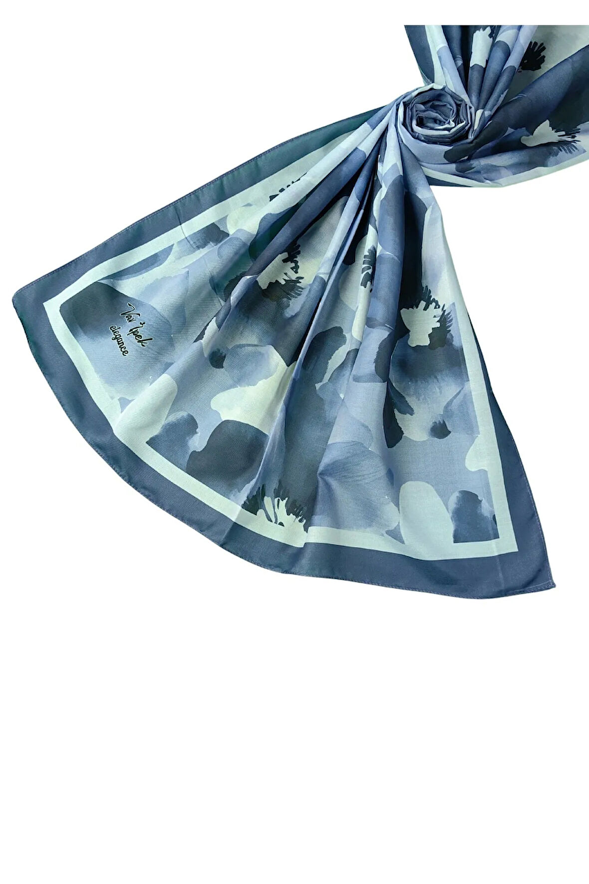 Vav İpek Soft Pamuk Şal 75x190 cm - Çiçek Desenli