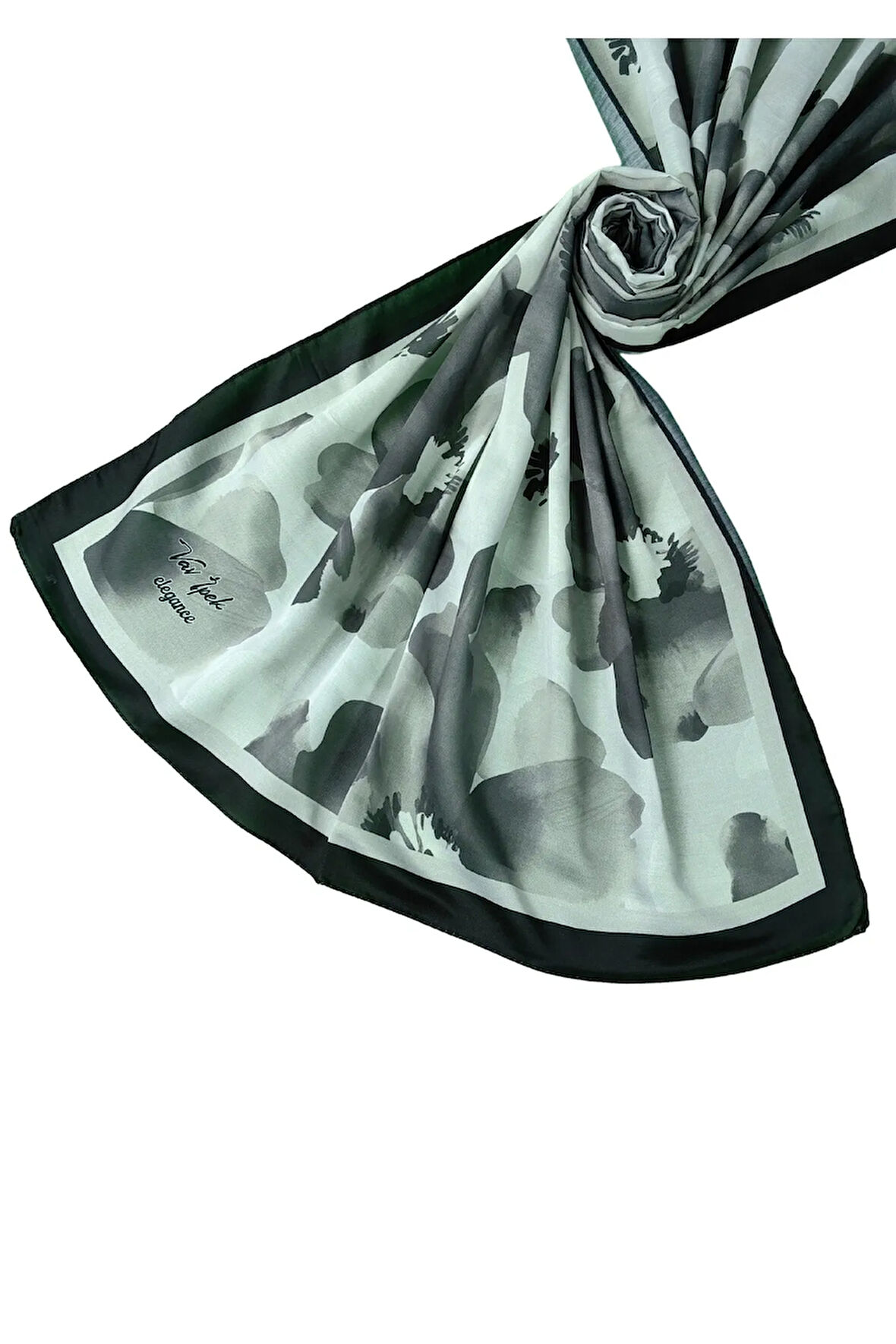 Vav İpek Soft Pamuk Şal 75x190 cm - Çiçek Desenli