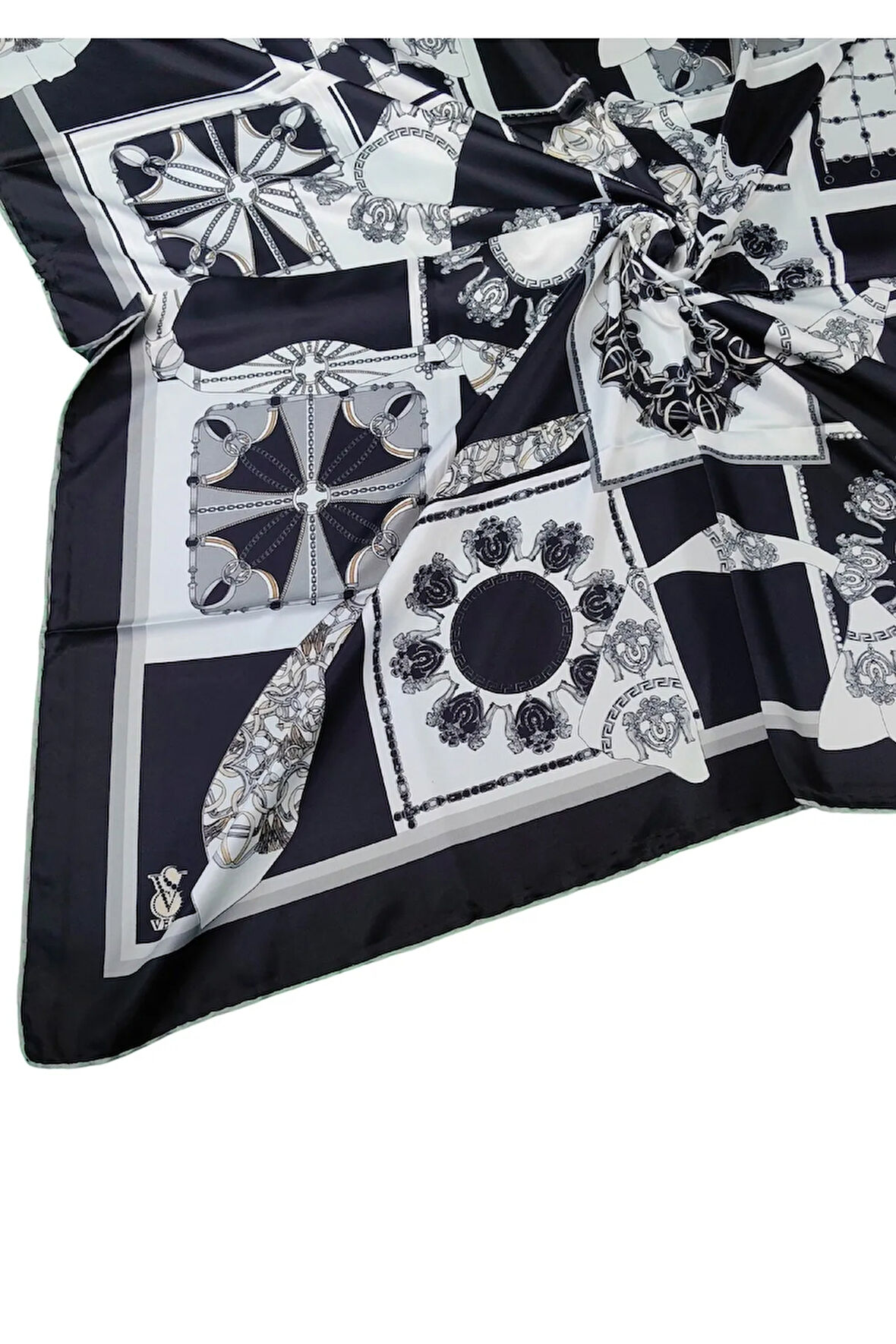 VESİ Eşarp Desenli Sport Twill Eşarp 120x120 cm