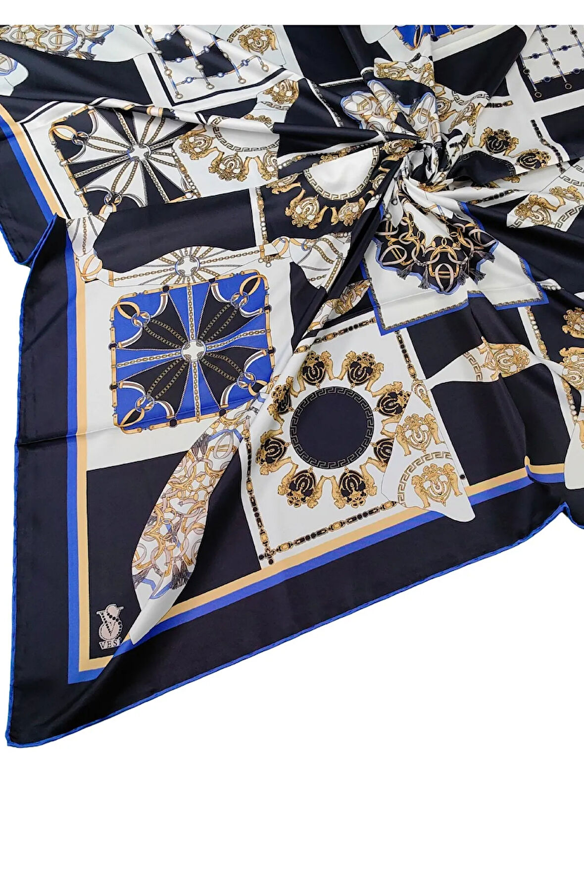 VESİ Eşarp Desenli Sport Twill Eşarp 120x120 cm