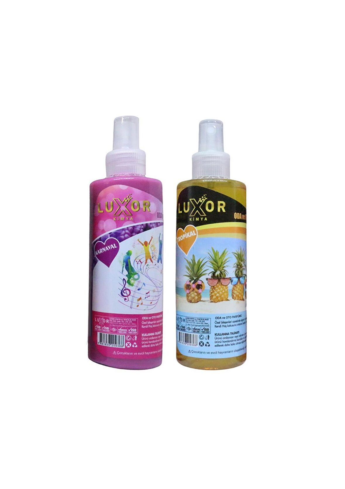 Luxor Kimya Karnaval ve Tropikal Oto Kokusu 2x200 ML